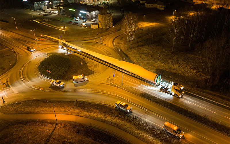 Tuuliku labade transport Eestis